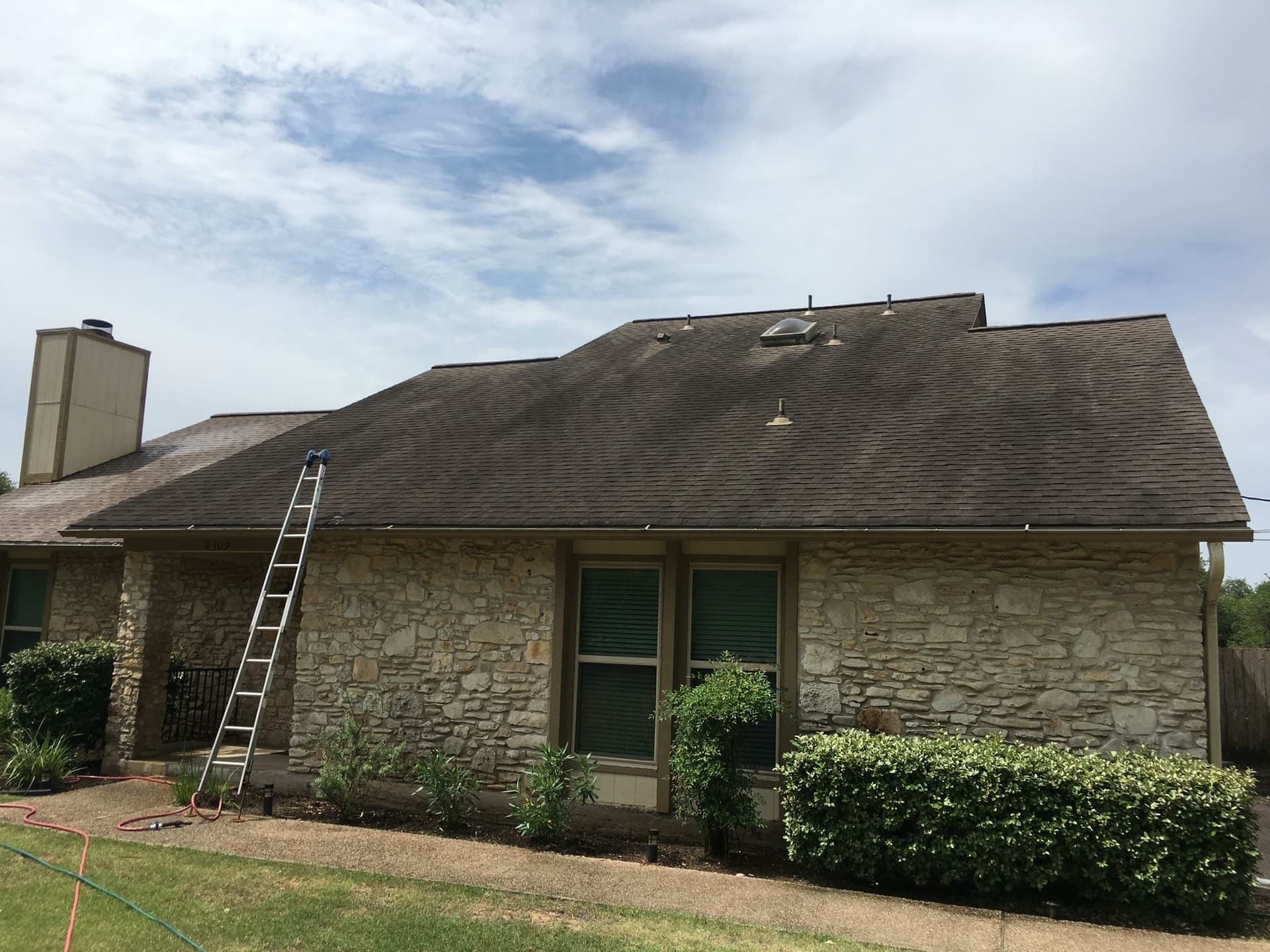 Before — Roof Washing by Monarch Cleaning Solutions in Austin, TX
