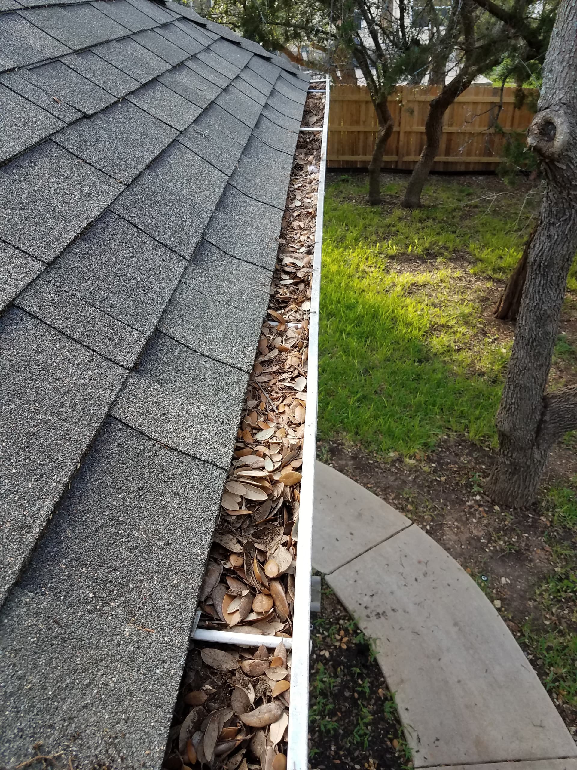 Before — Gutter Cleaning by Monarch Cleaning Solutions in Austin, TX